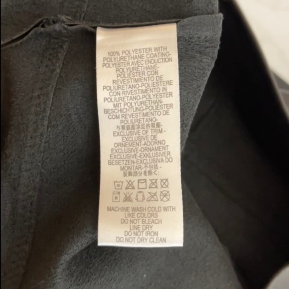 Free People Faux Leather Pants Size 30 Skinny Pull On Black Spitfire Shiny EUC - Picture 7 of 8